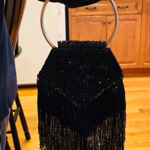 Make A Statement - Black Sequin Evening Bag-